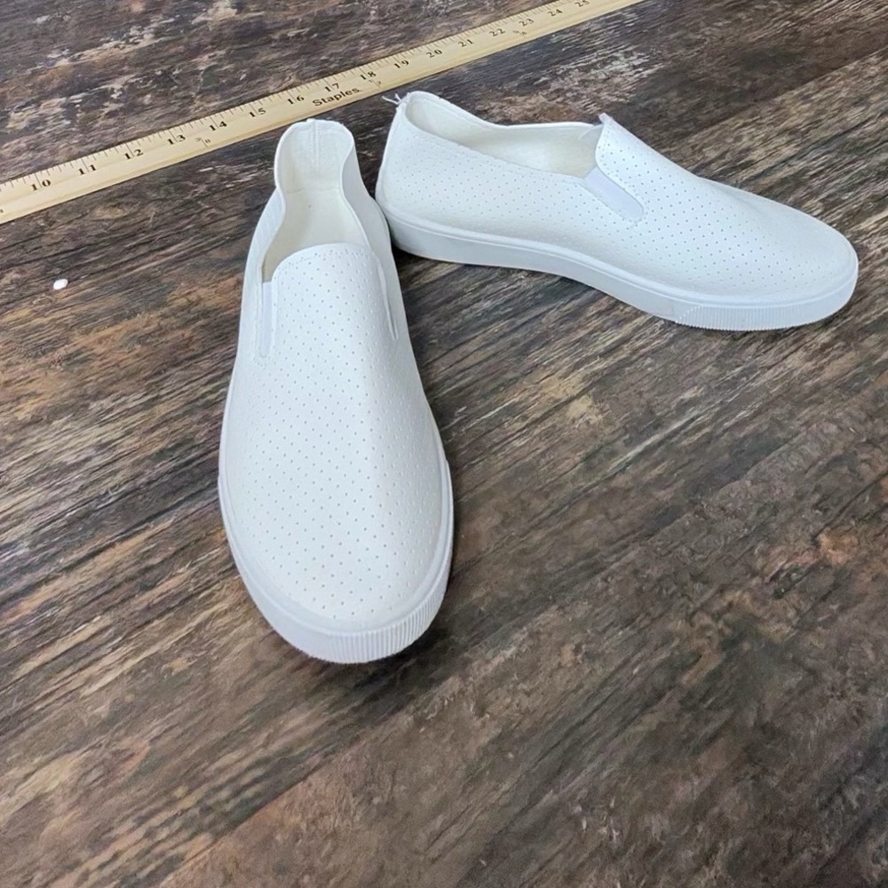 White Slip-On Men's Shoes
